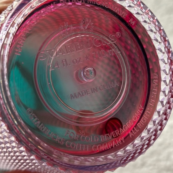 starbucks green and red studded cup - Picture 2 of 2